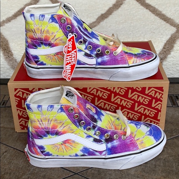 VANS SK8-HI TAPERED WASHED TIE DYE/TRUE WHITE WMNS - Picture 2 of 16